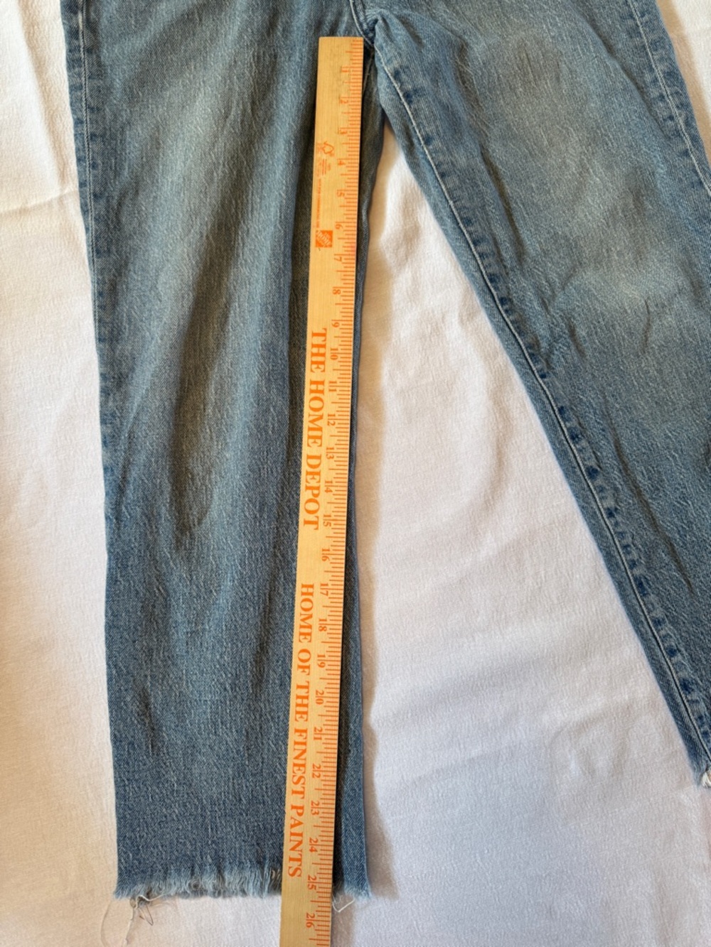 Madewell The Perfect Vintage Crop Jeans Womens 28 Blue High Rise Raw Hem - Picture 6 of 8